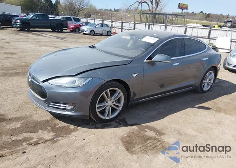 2014 Tesla Model S P85 z USA, uszkodzony, nr VIN 5YJSA1H14EFP35789